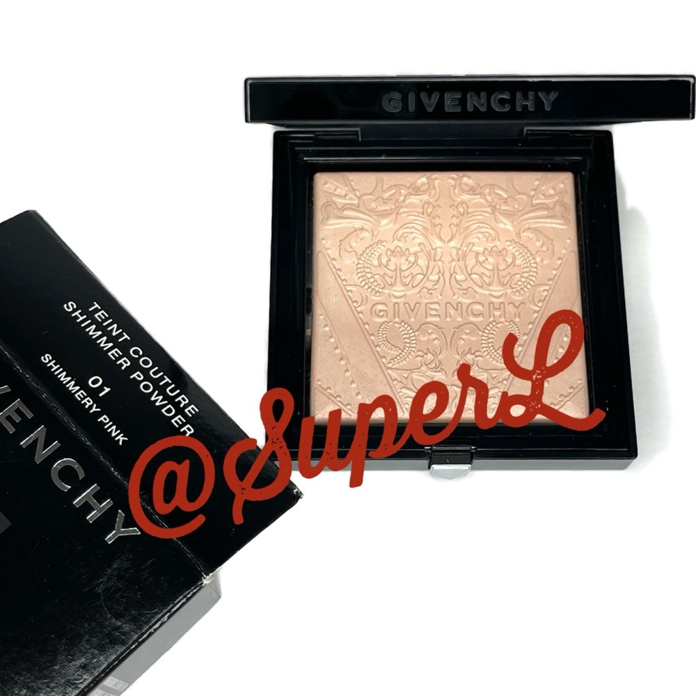 NEW Givenchy Teint Couture Shimmer Powder Face Highlighter Shimmery Pink - Picture 3 of 12